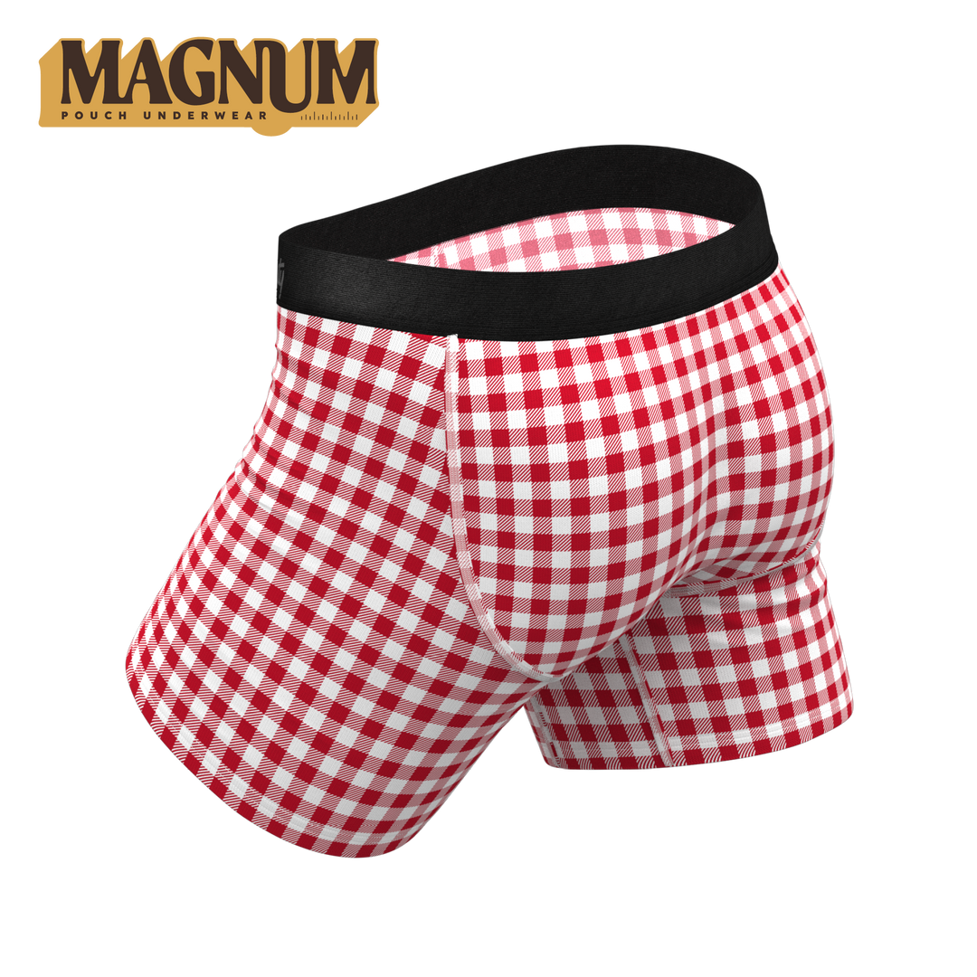Hot Diggity Corn Dog Pattern Ball Hammock® Magnum Big Pouch Underwear