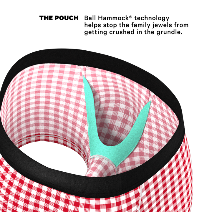 The Hot Diggity: Corn Dog Ball Hammock® Pouch Trunks