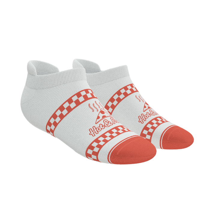 The Hot & Fresh | Pizza Box Heel Hammock™ Ankle Socks