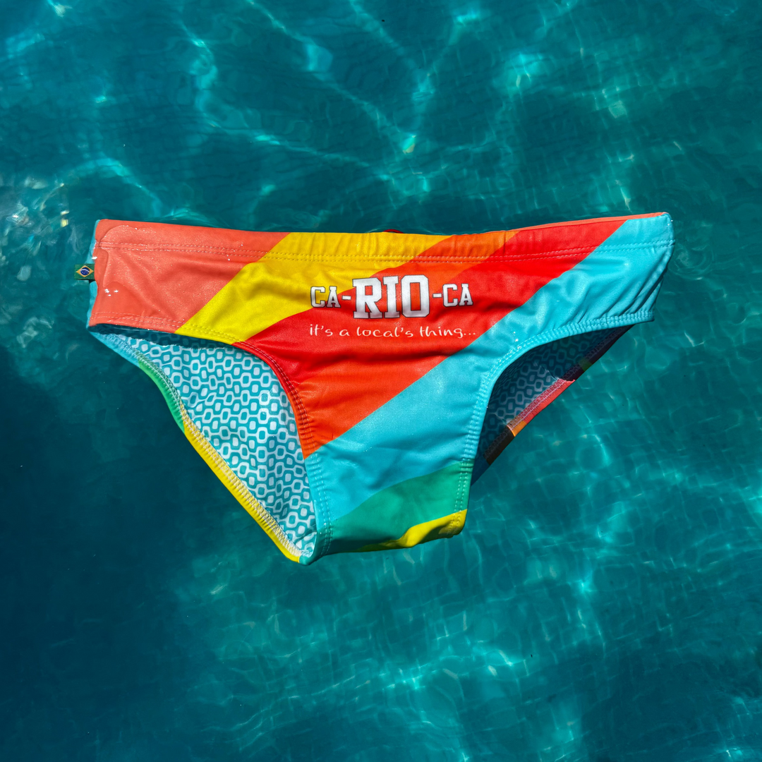 CA-RIO-CA Men's CARIOCA RIO26 SUNGA Print Designer Swimwear in 