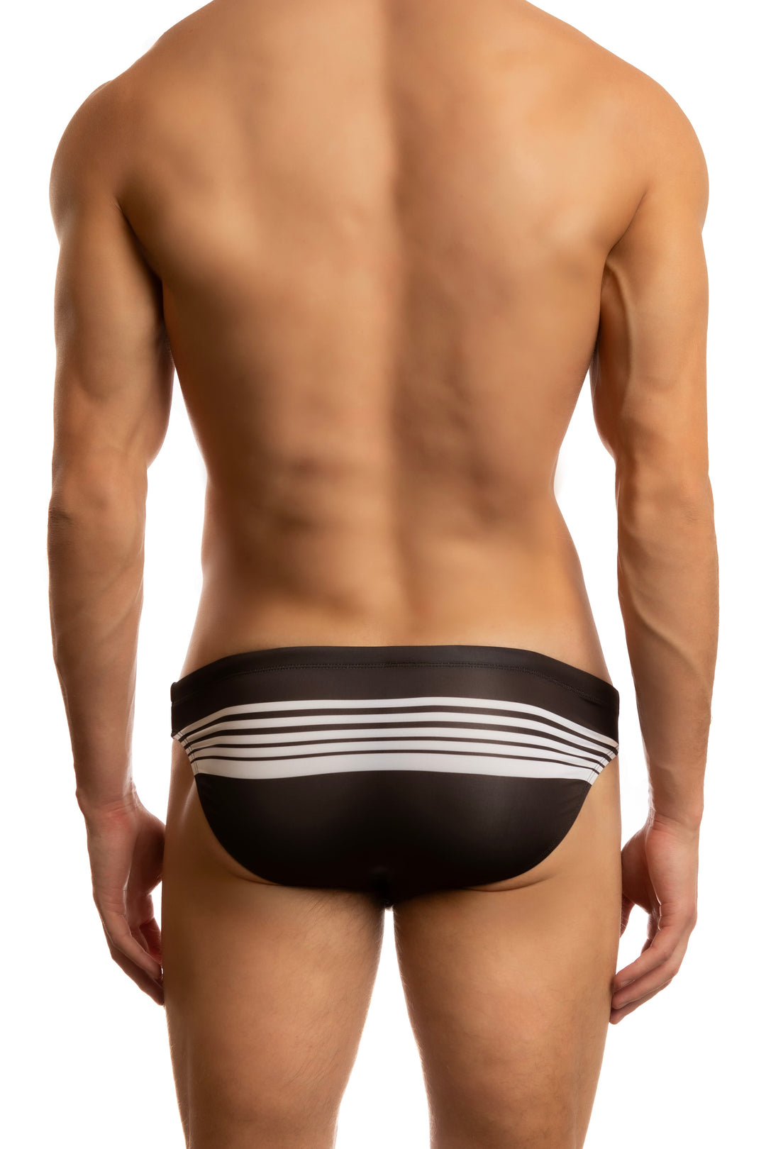 Jack Adams Sport Stripes Low-Rise 1" Swimsuit – men's swimwear