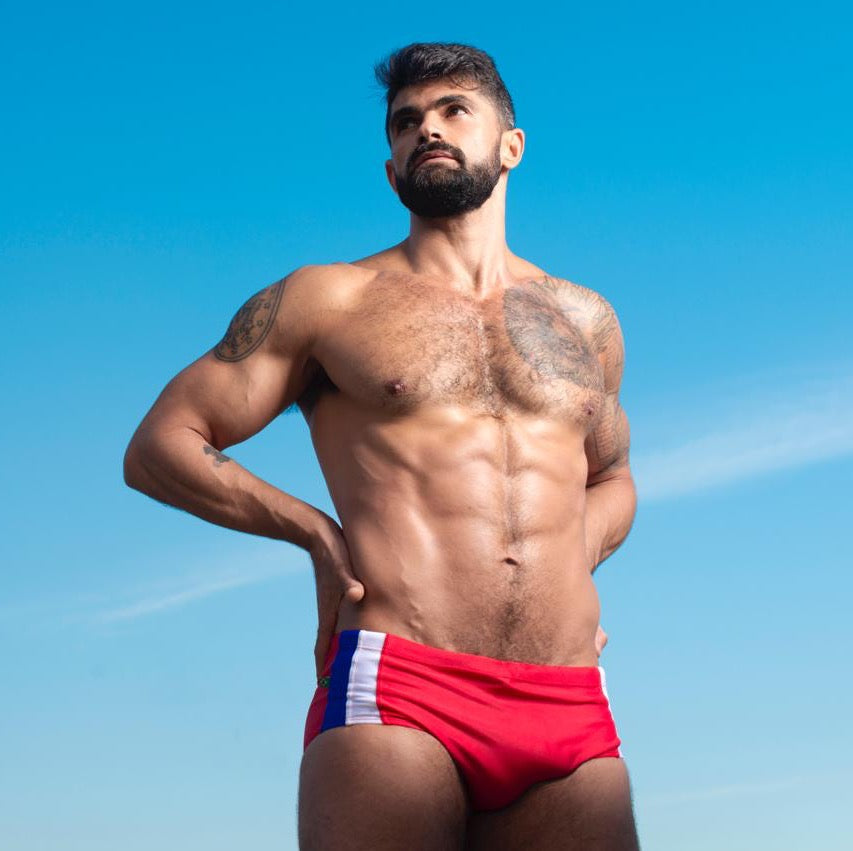 CA-RIO-CA Men's Bahia Trio Sunga in Classic & Traditional cut Designer Swim Shorts Swimwear in 