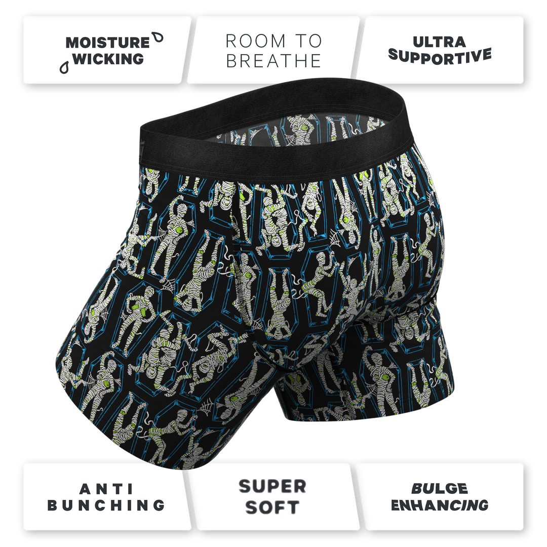 Shinesty The Inter-Corpse Mummies Ball Hammock® Pouch Halloween Boxer Briefs