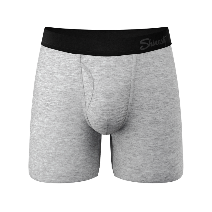 Intramural Champ: Heathered Grey Ball Hammock® Pouch Boxer Briefs w/ Fly