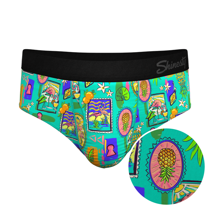 The Island Time Briefs | Pineapple Scene Ball Hammock® Pouch Underwear