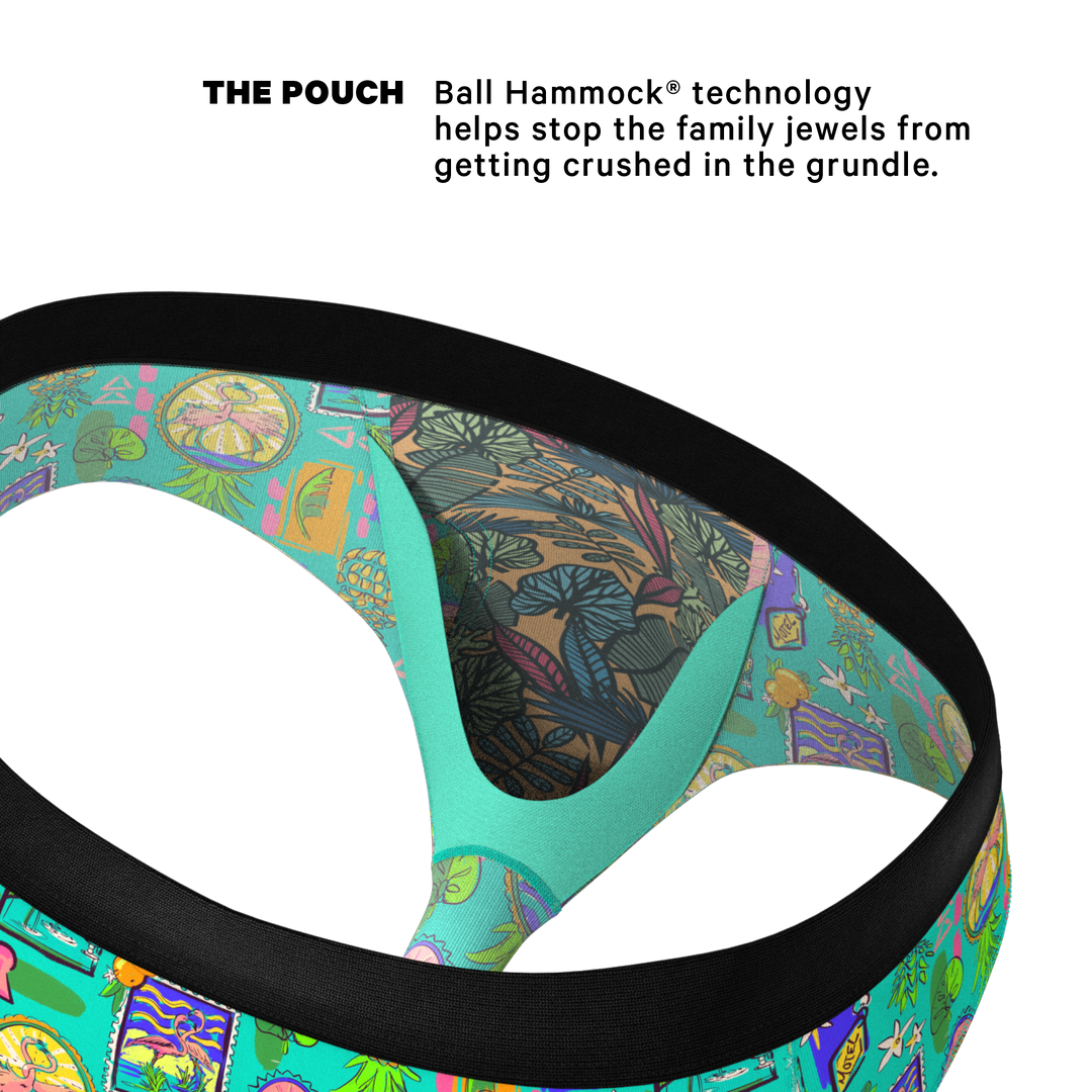 The Island Time Briefs | Pineapple Scene Ball Hammock® Pouch Underwear