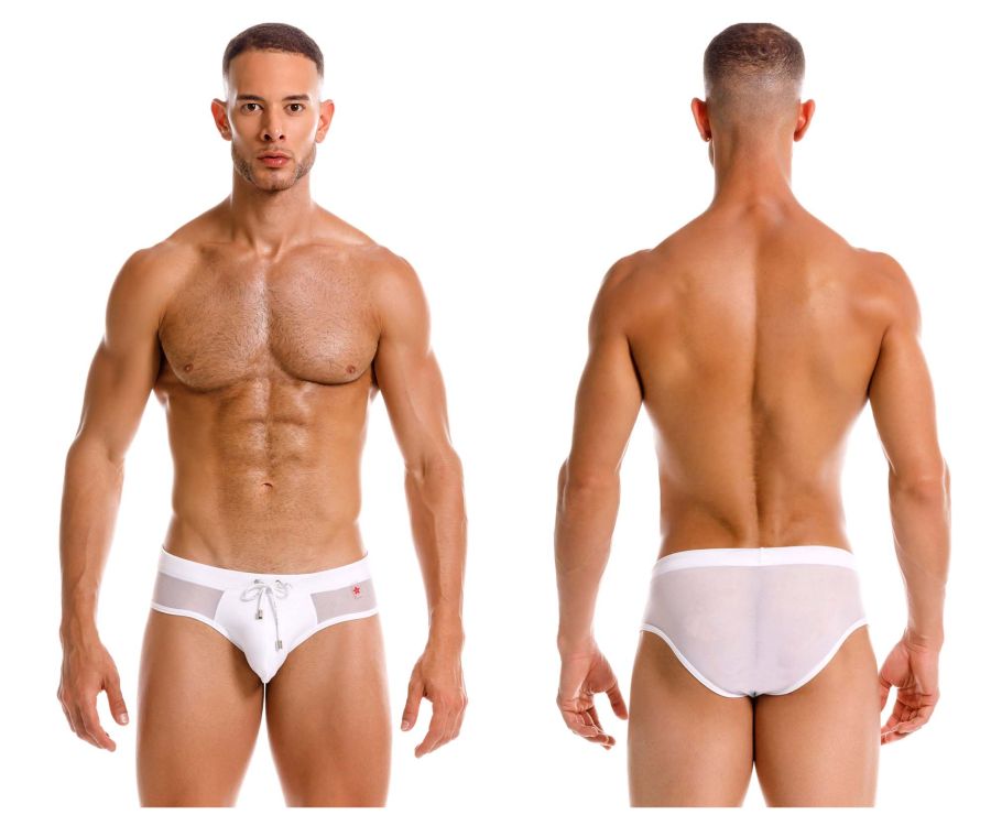 JOR Mystic Swim Briefs in White – men's swimwear