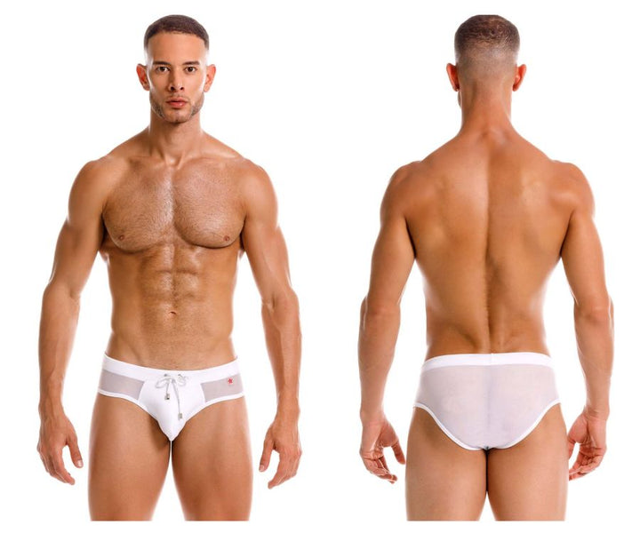 JOR Mystic Swim Briefs in White – men's swimwear