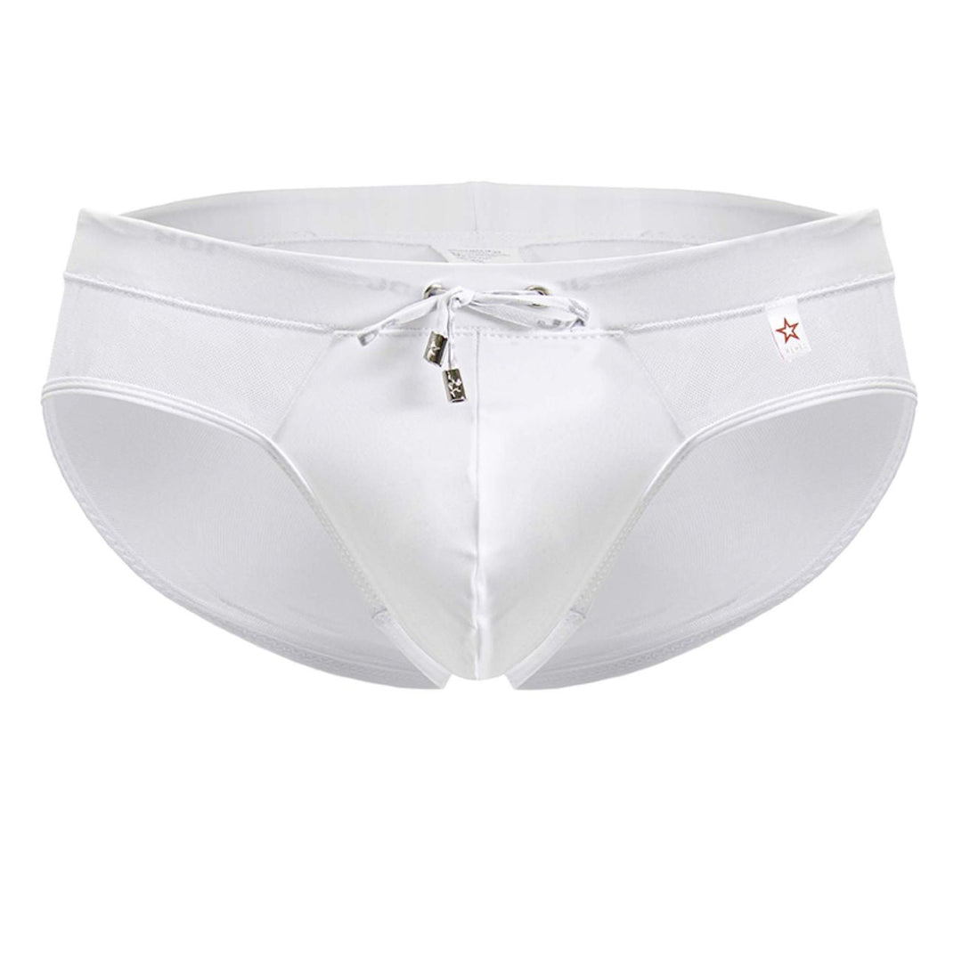 JOR Mystic Swim Briefs in White – men's swimwear