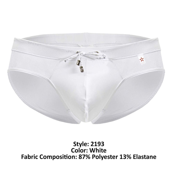 JOR Mystic Swim Briefs in White – men's swimwear