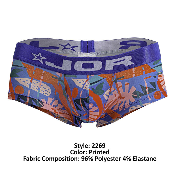 JOR Men's Underwear 2269 South Trunks Color Printed