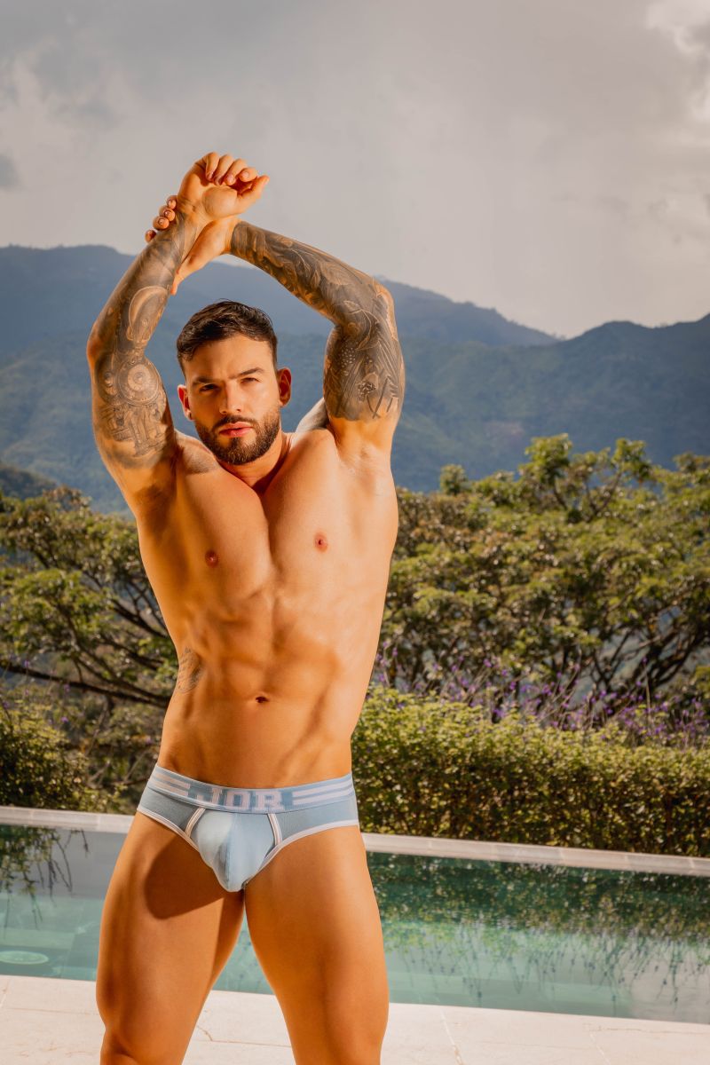 JOR College Men's Bikini Brief in Blue – men's briefs