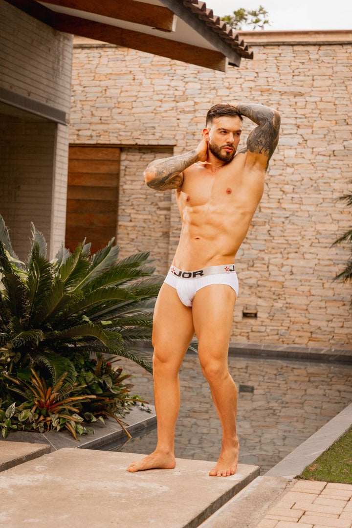 JOR Cronos Men's Bikini Brief in White – men's briefs