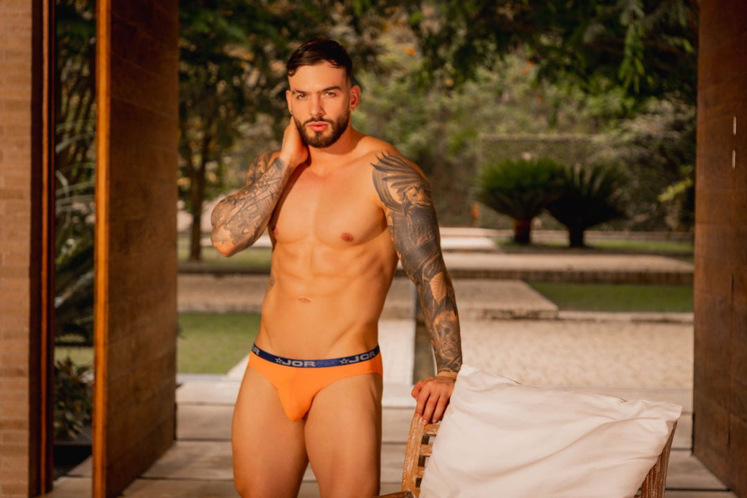 JOR Cannes Men's Bikini Brief in Orange – men's briefs