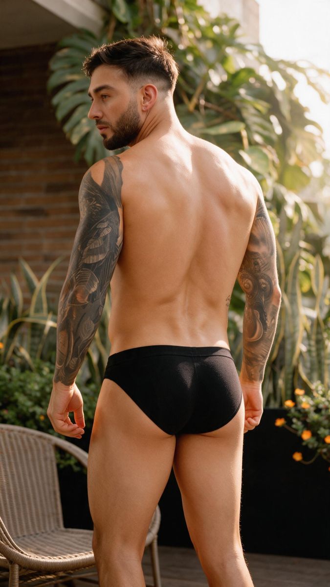 JOR Invisible Men's Bikini Brief in Black – men's briefs Handmade in Colombia