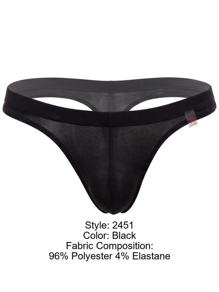 JOR Invisible Men's Thong in Black – men's thongs Handmade in Colombia
