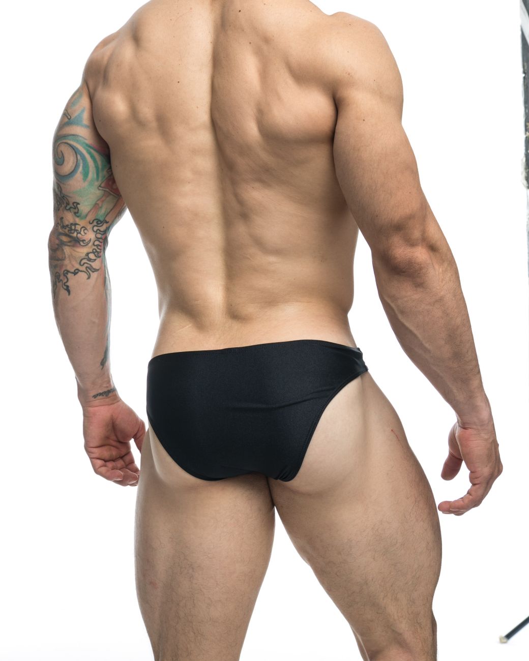 CandyMan JUSTIN+SIMON XSJ01 Classic Men's Bikini Brief in Black – men's briefs