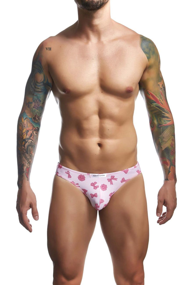CandyMan JUSTIN+SIMON XSJ01 Classic Men's Bikini Brief in Coquette – men's briefs