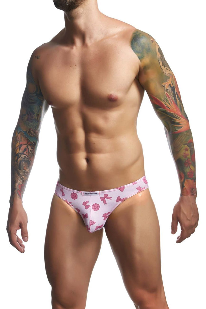 CandyMan JUSTIN+SIMON XSJ01 Classic Men's Bikini Brief in Coquette – men's briefs