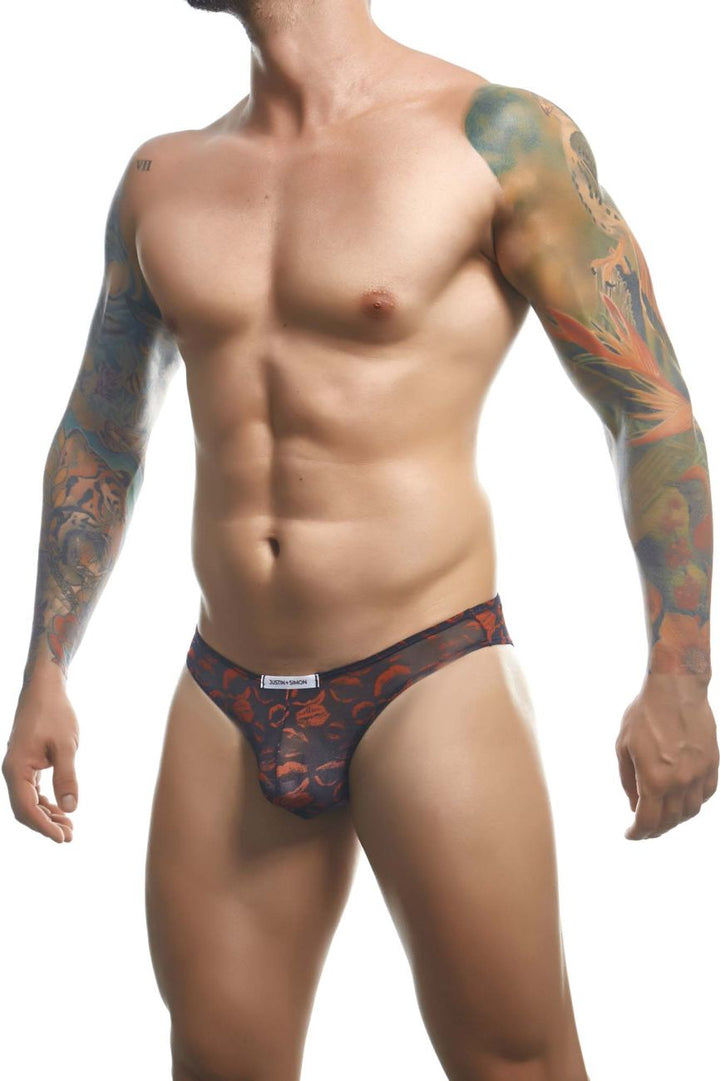 CandyMan JUSTIN+SIMON XSJ01 Classic Men's Bikini Brief in Lips – men's briefs