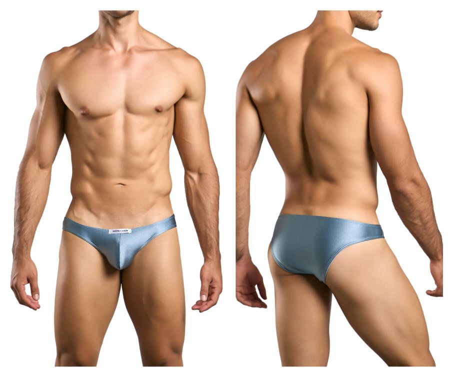 CandyMan JUSTIN+SIMON XSJ01 Classic Men's Bikini Brief in Metal Green – men's briefs