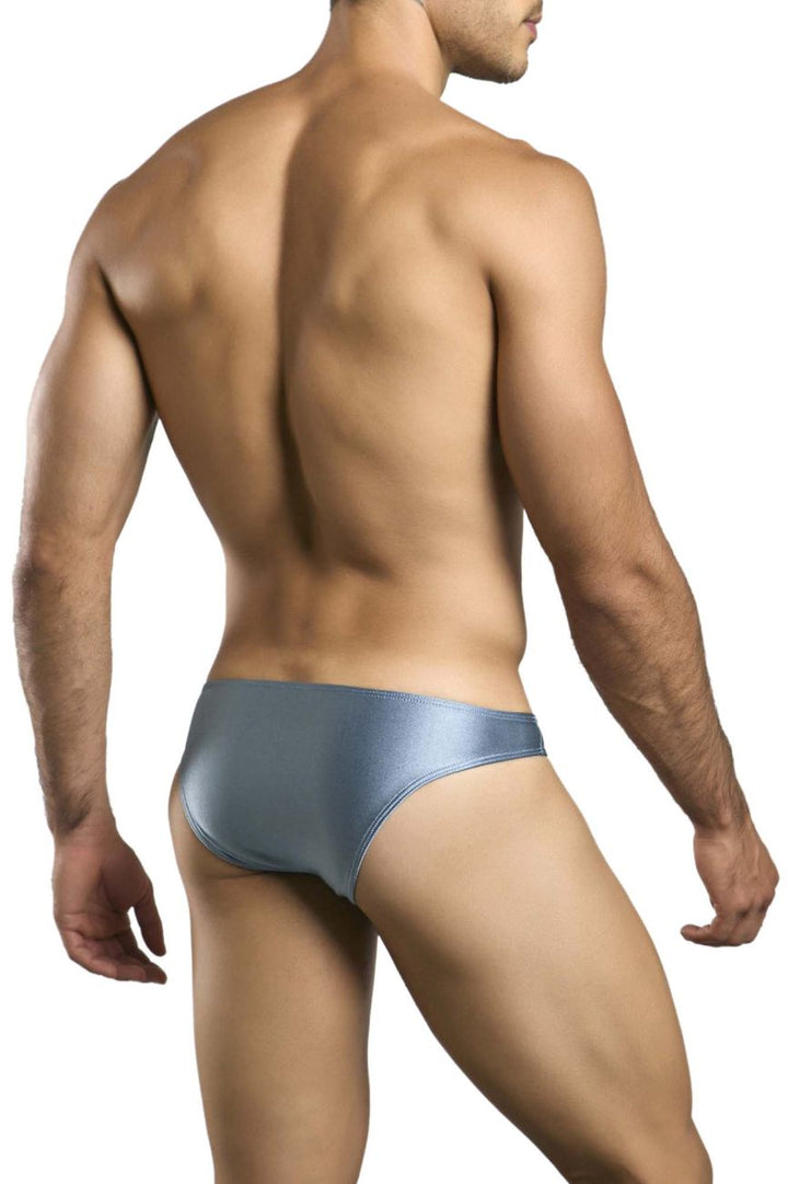 CandyMan JUSTIN+SIMON XSJ01 Classic Men's Bikini Brief in Metal Green – men's briefs