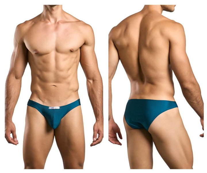 CandyMan JUSTIN+SIMON XSJ01 Classic Men's Bikini Brief in Opal Green – men's briefs