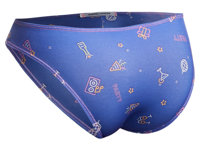CandyMan JUSTIN+SIMON XSJ01 Classic Men's Bikini Brief in Party – men's briefs