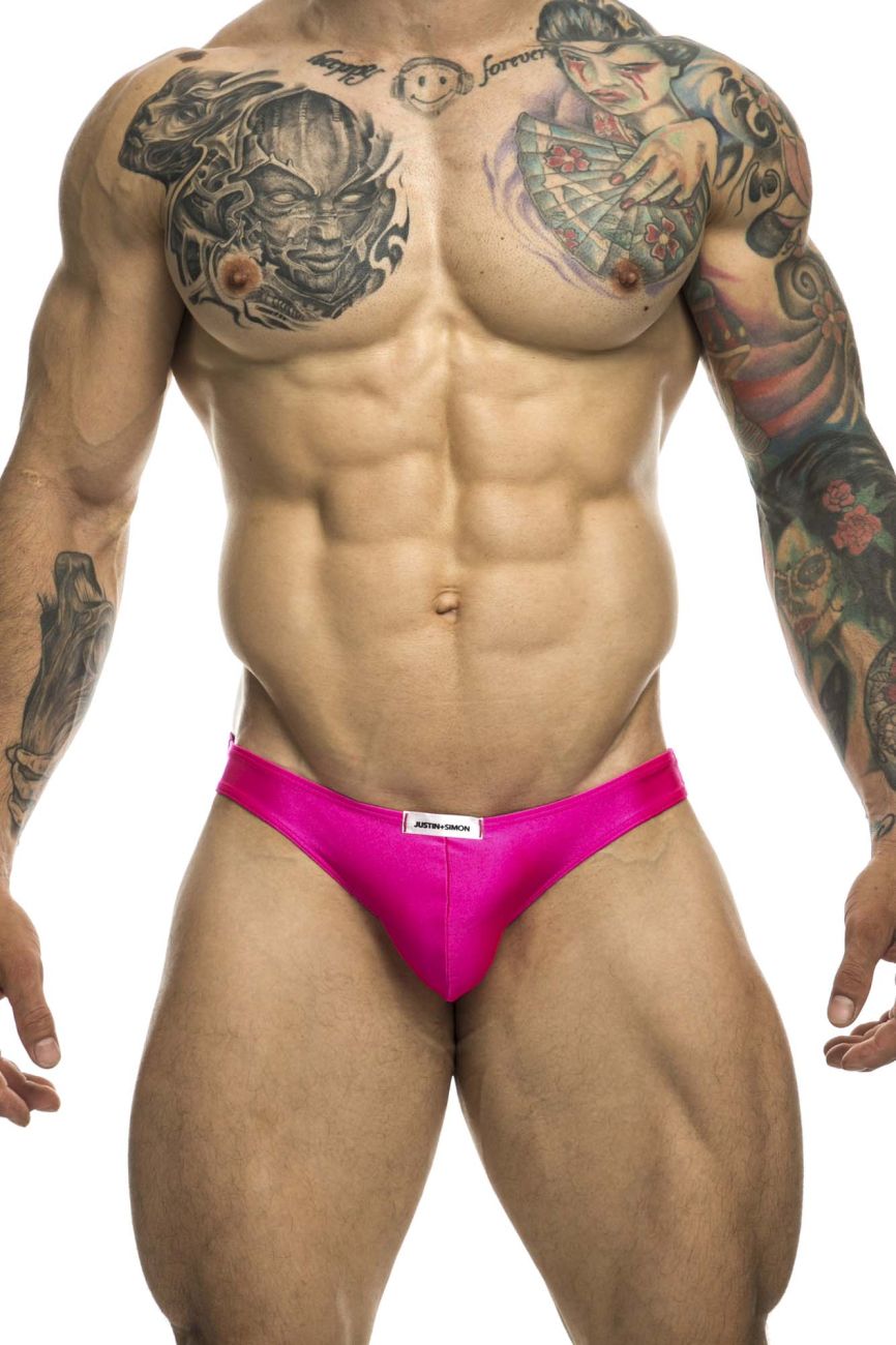 CandyMan JUSTIN+SIMON XSJ01 Classic Men's Bikini Brief in Pink – men's briefs