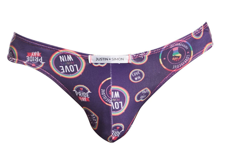 CandyMan JUSTIN+SIMON XSJ01 Classic Men's Bikini Brief in Pride – men's briefs