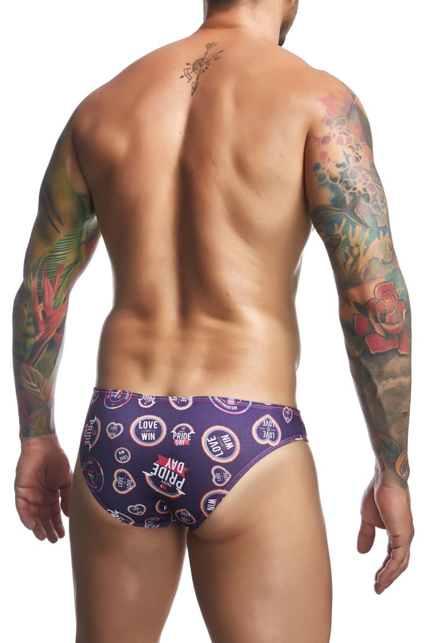 CandyMan JUSTIN+SIMON XSJ01 Classic Men's Bikini Brief in Pride – men's briefs