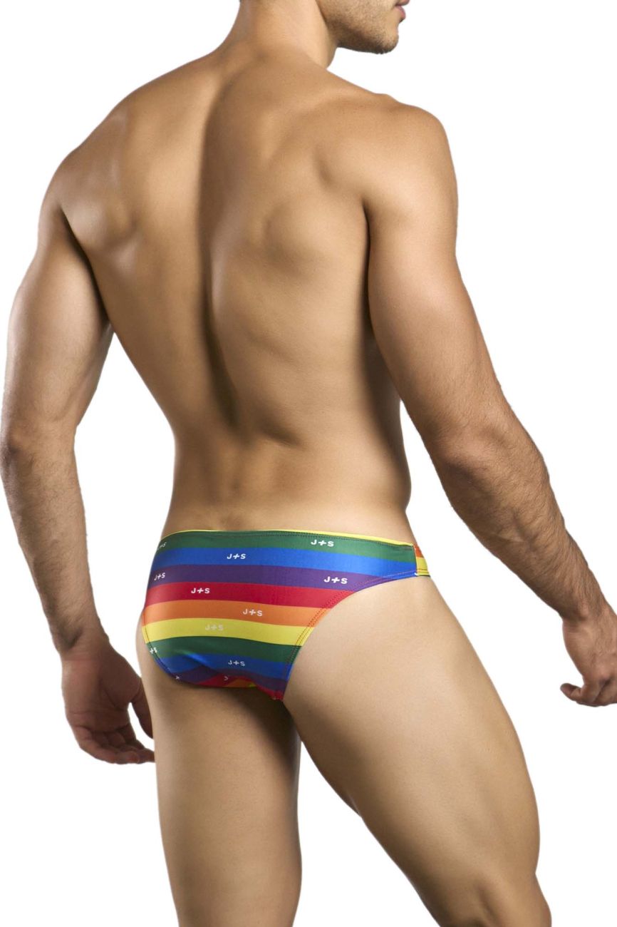 CandyMan JUSTIN+SIMON XSJ01 Classic Men's Bikini Brief in Pride – men's briefs