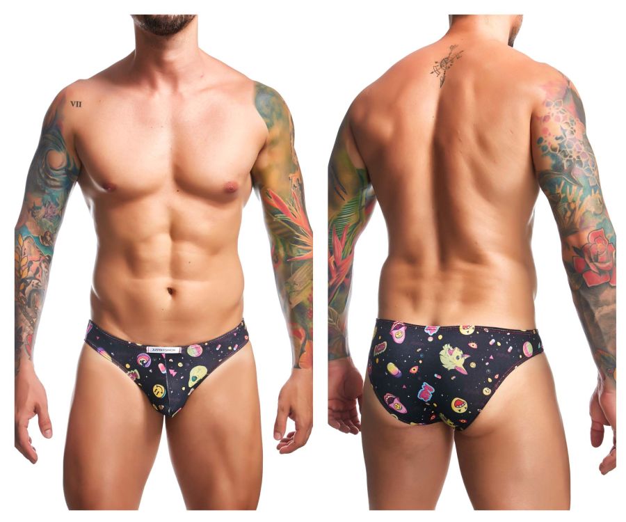CandyMan JUSTIN+SIMON XSJ01 Classic Men's Bikini Brief in Psycodelic – men's briefs