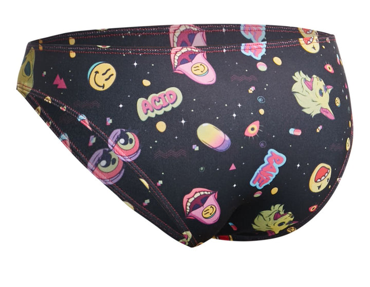 CandyMan JUSTIN+SIMON XSJ01 Classic Men's Bikini Brief in Psycodelic – men's briefs