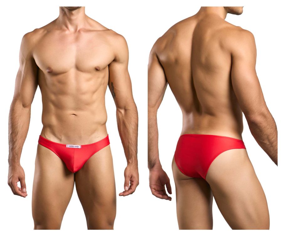 CandyMan JUSTIN+SIMON XSJ01 Classic Men's Bikini Brief in Red – men's briefs
