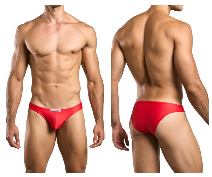 CandyMan JUSTIN+SIMON XSJ01 Classic Men's Bikini Brief in Red – men's briefs