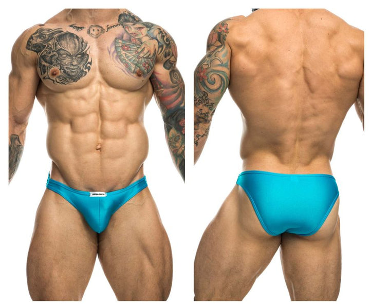 CandyMan JUSTIN+SIMON XSJ01 Classic Men's Bikini Brief in Turquoise – men's briefs