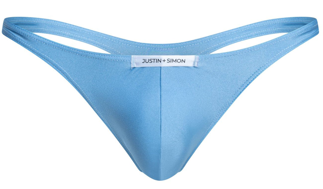CandyMan JUSTIN+SIMON XSJ03 Classic Men's Thong in Baby Blue – men's thongs