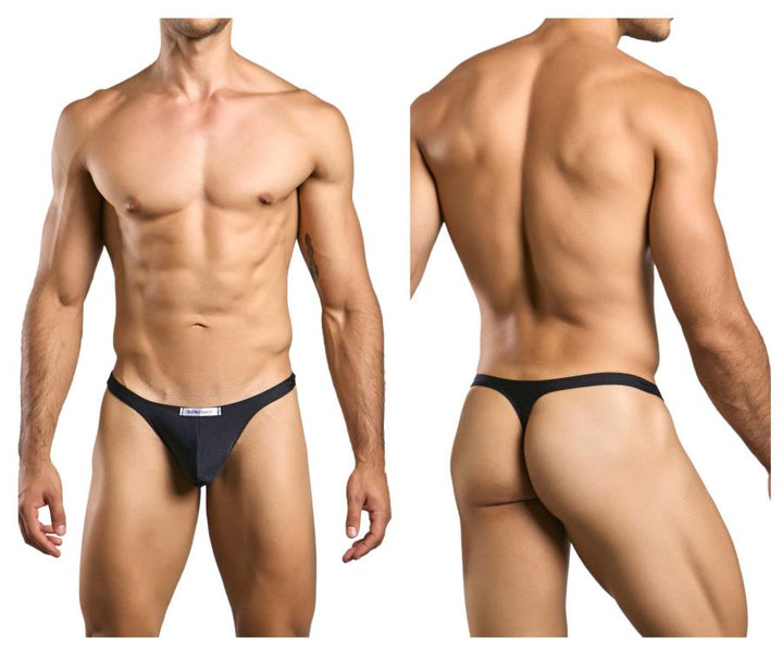 CandyMan JUSTIN+SIMON XSJ03 Classic Men's Thong in Black – men's thongs