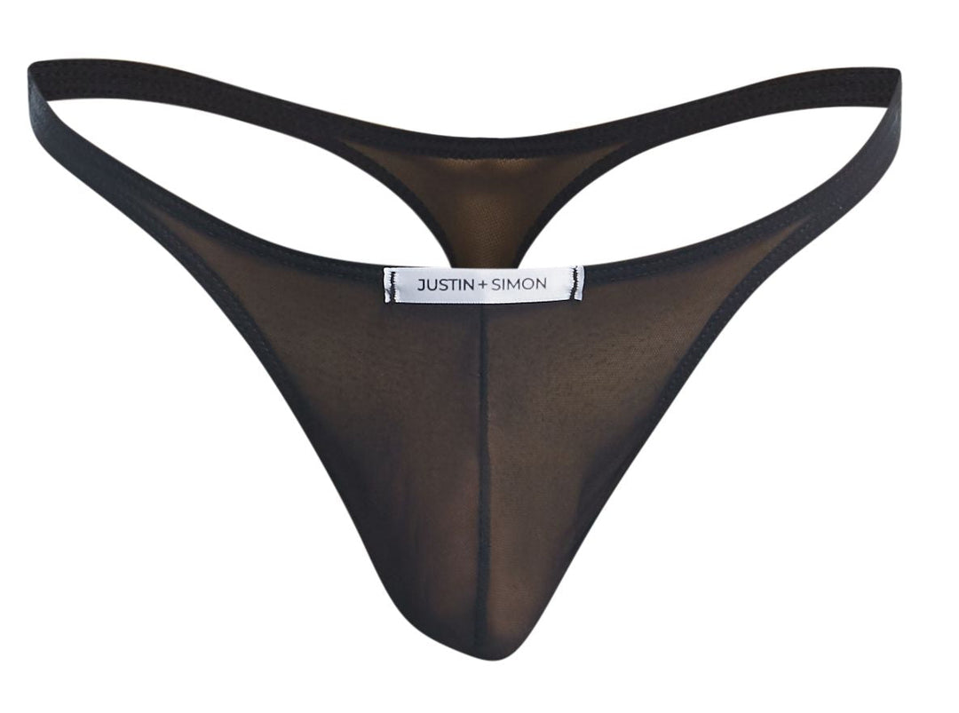 CandyMan JUSTIN+SIMON XSJ03 Classic Men's Thong in Black – men's thongs