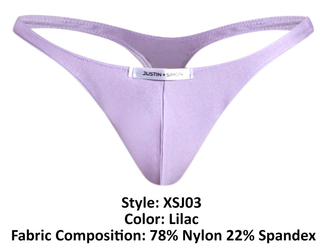 CandyMan JUSTIN+SIMON XSJ03 Classic Men's Thong in Lilac – men's thongs