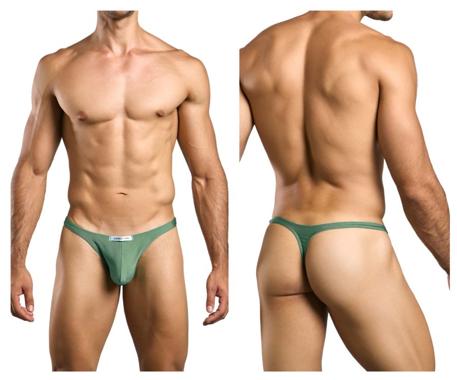 CandyMan JUSTIN+SIMON XSJ03 Classic Men's Thong in New Green – men's thongs