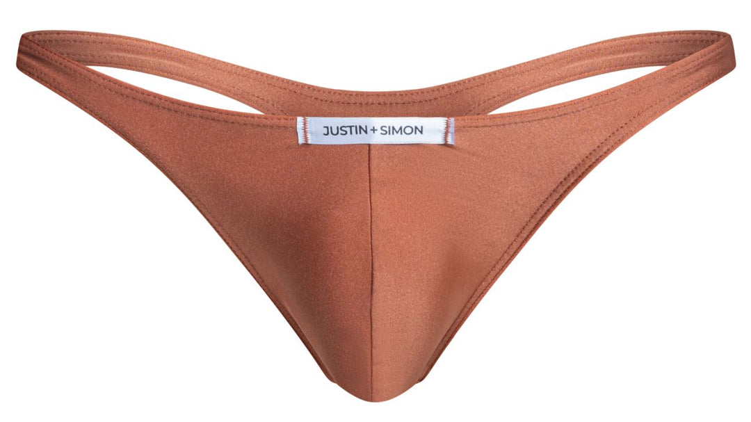 CandyMan JUSTIN+SIMON XSJ03 Classic Men's Thong in Ochre – men's thongs