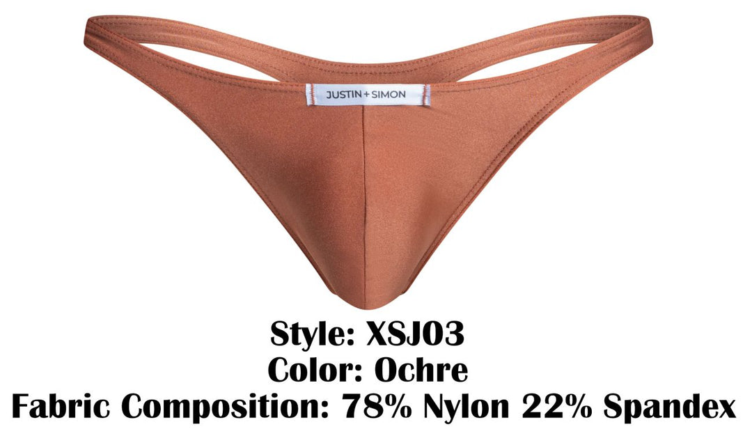 CandyMan JUSTIN+SIMON XSJ03 Classic Men's Thong in Ochre – men's thongs