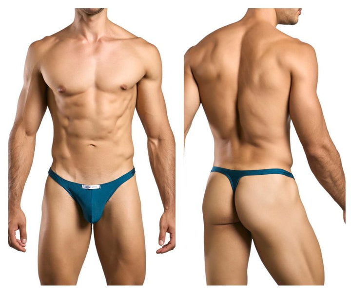 CandyMan JUSTIN+SIMON XSJ03 Classic Men's Thong in Opal Green – men's thongs