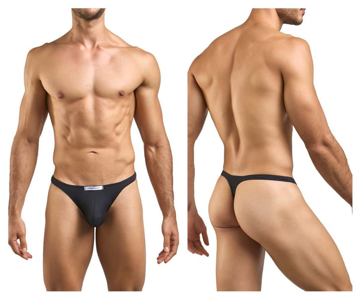 CandyMan JUSTIN+SIMON XSJ03 Classic Men's Thong in Peach Black – men's thongs