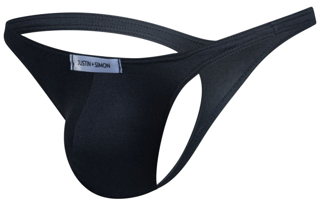 CandyMan JUSTIN+SIMON XSJ03 Classic Men's Thong in Peach Black – men's thongs