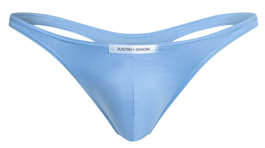 CandyMan JUSTIN+SIMON XSJ03 Classic Men's Thong in Peach Blue – men's thongs
