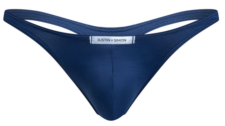 CandyMan JUSTIN+SIMON XSJ03 Classic Men's Thong in Peach Navy – men's thongs