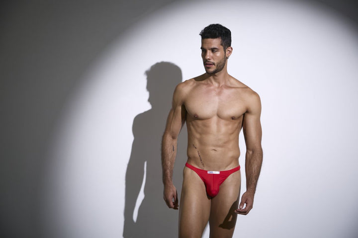 CandyMan XSJ03 Classic Men's Thong in Peach Red – men's thongs